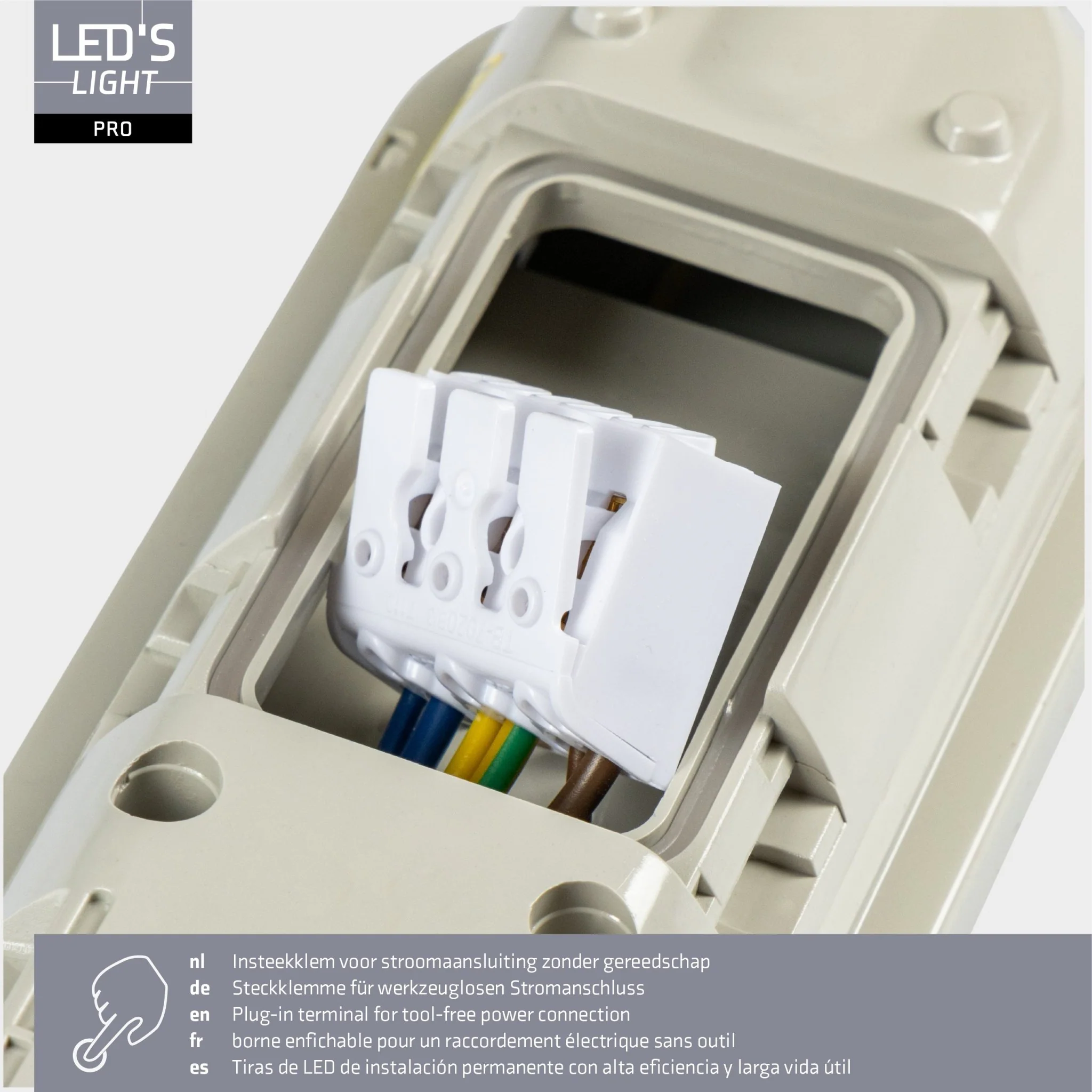 4 PACK -LED's Light Pro TL armatuur compleet 60 cm - Koppelbaar - IP65 Waterdicht - 2400 lm - 15W - 160lm/w - Image 8