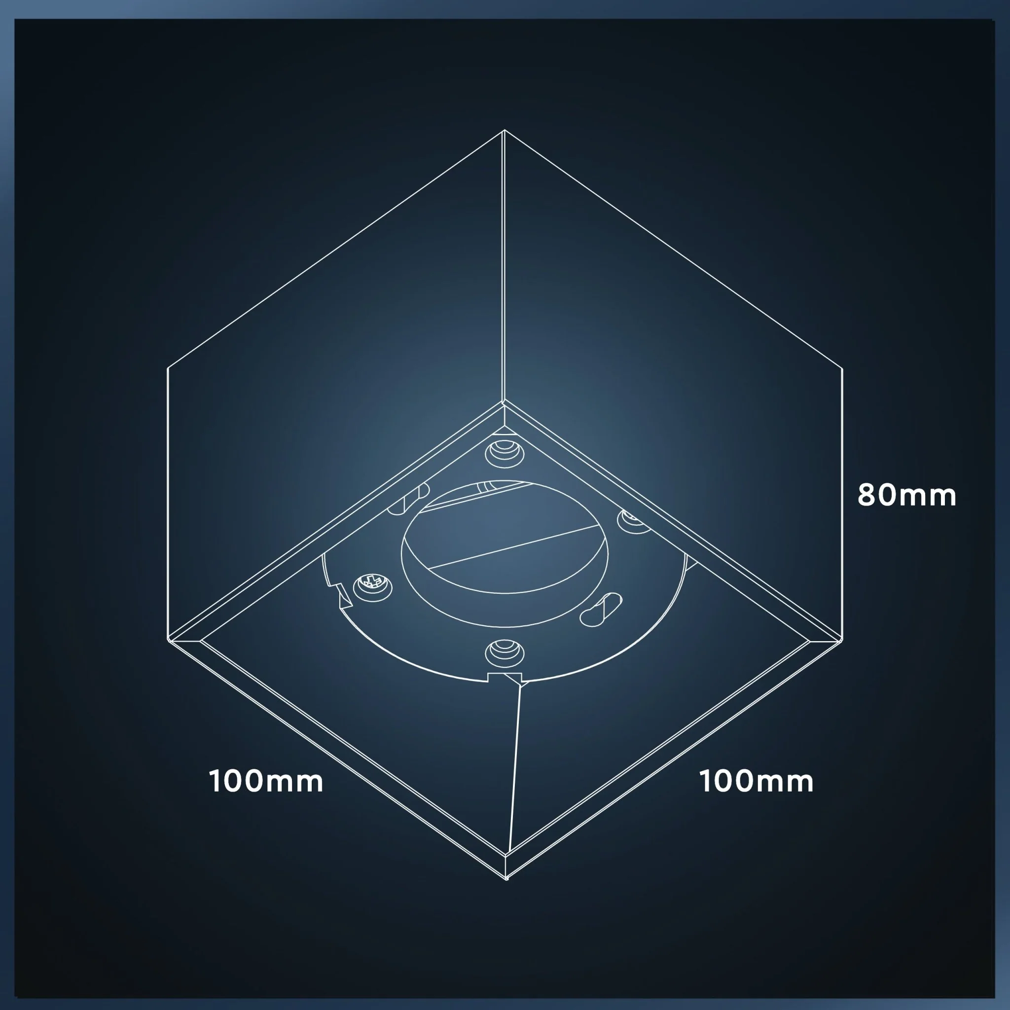 Cube Plafonniere met 1 lichtpunt - Draaibaar licht -  Staal - 10 x 8 cm - Zwart - Image 8