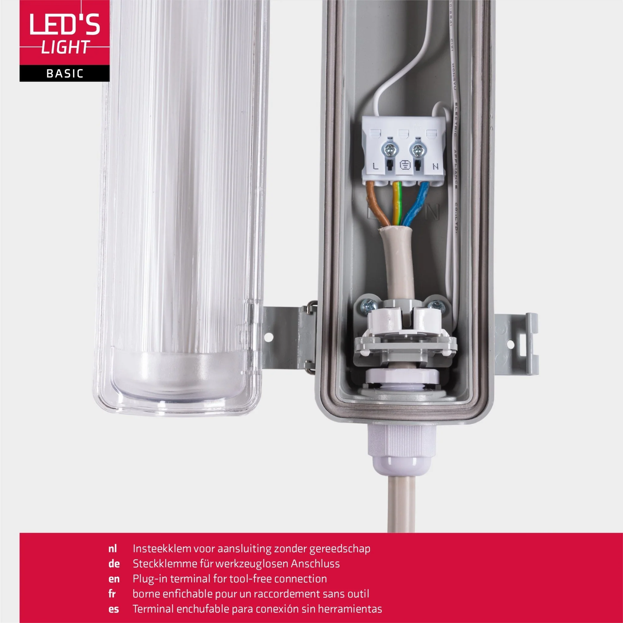 Proventa LED TL 8 armaturen met lampen 150 cm - Koud wit licht 6500 K - Waterdicht - Voordeelverpakking - 8 stuks - Image 4